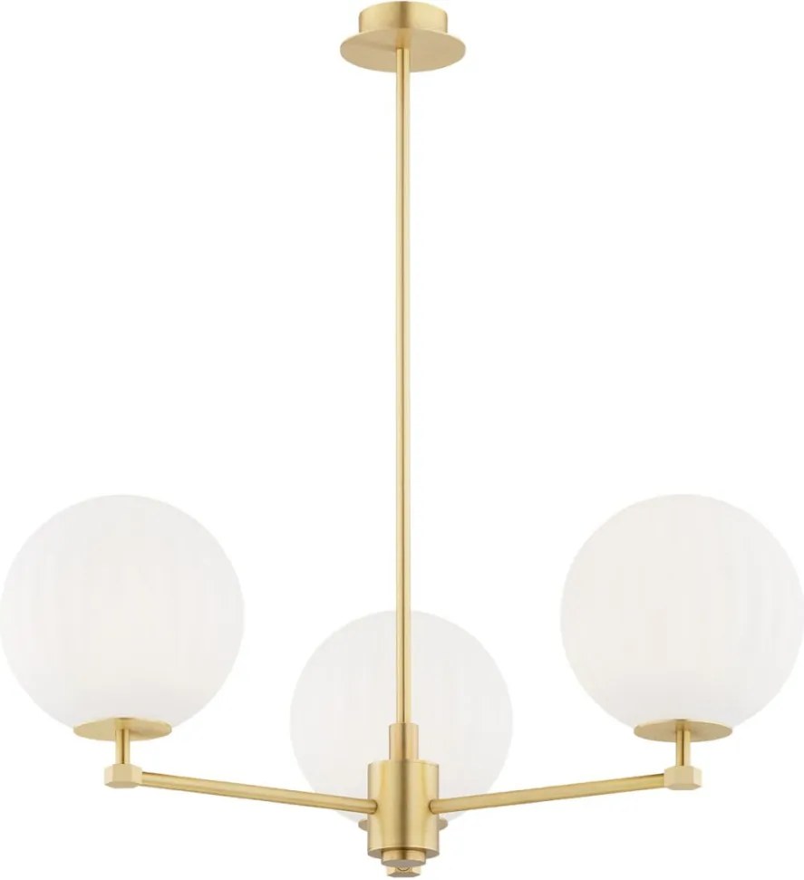 ARGON 6307 PALOMA Glamour Csillár Opál szőnyeg, Csiszolt sárgaréz E14 IP20
