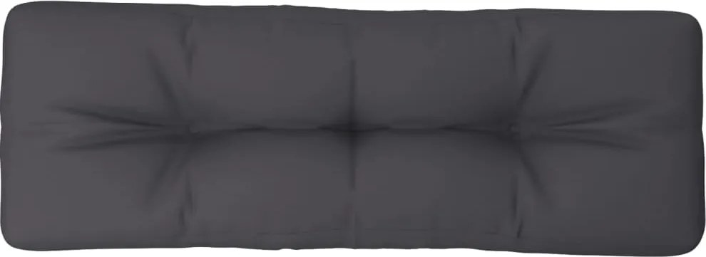 vidaXL antracitszürke szövet raklappárna 120 x 40 x 12 cm