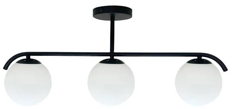 Candellux Csillár rúdon AMADEO 3xE14/40W/230V fekete CA0960