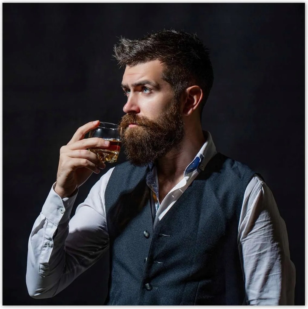 Poszterek 70x70 Elegáns üzletember úr