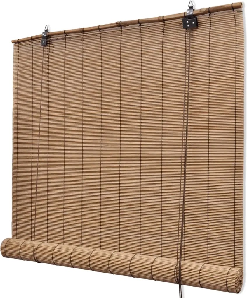 vidaXL Barna Bambusz Roló 80 x 160 cm