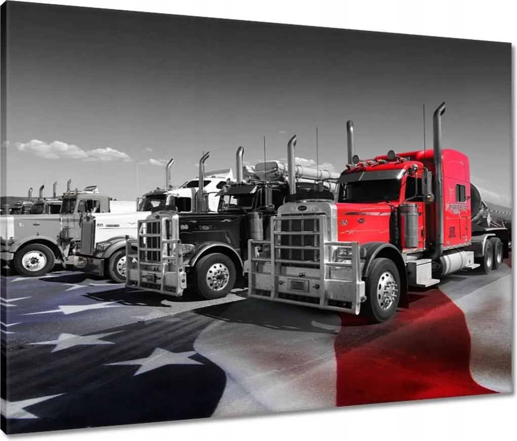 Vászonkép 80x60 Nyergesvontató