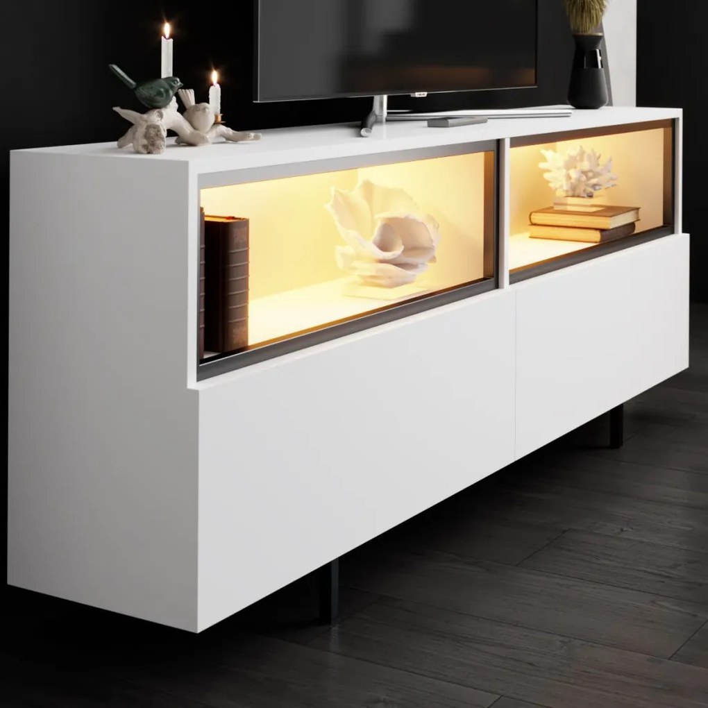 Ekol TV-állvány, fehér, 180 cm – TR618BLY1289