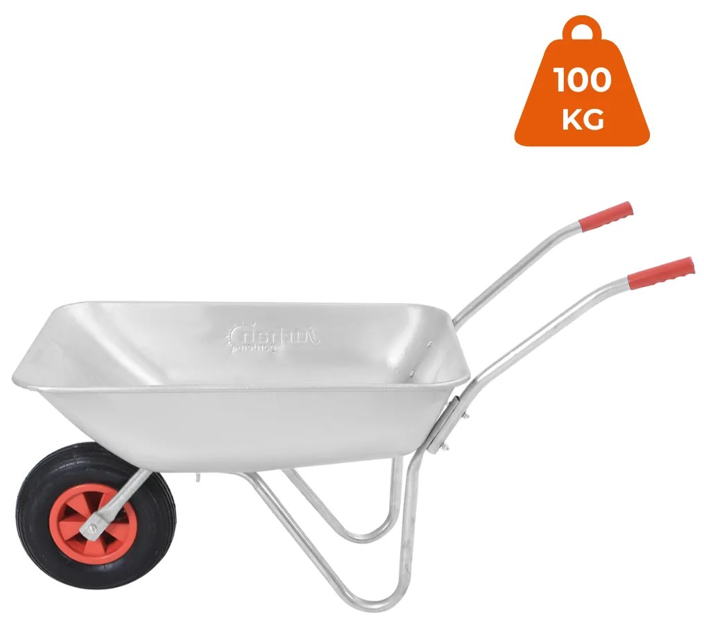 LARRY horganyzott talicska, max. kapacitás 80l/100kg, ezüst/fekete Gardebruk