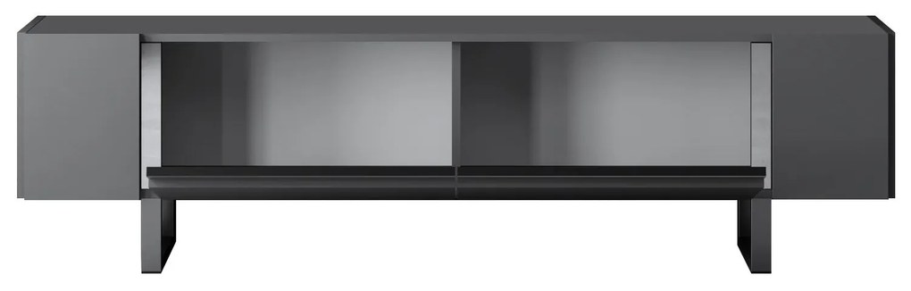 TV szekrény Yildiz - Anthracite, Silver