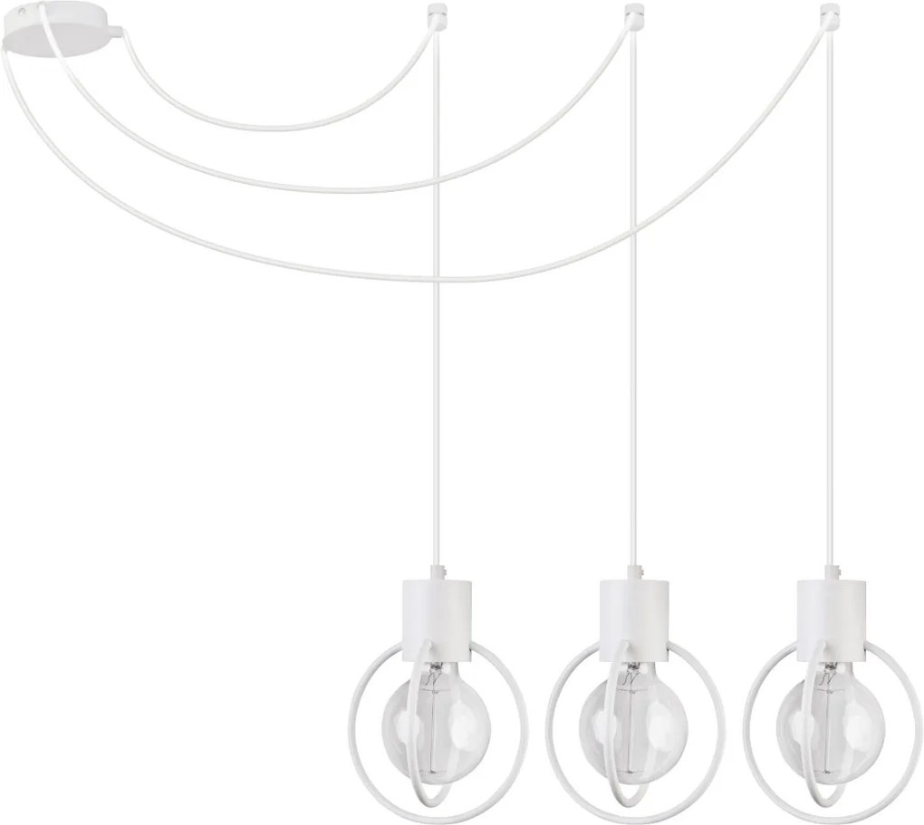 SIGMA LIGHTING 31096 AURA Többágú Függesztett Lámpa Fehér E27 IP20