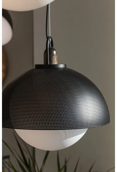 Klausen 111034 - Csillár zsinóron GRAVEN 1xE27/11W/230V fekete