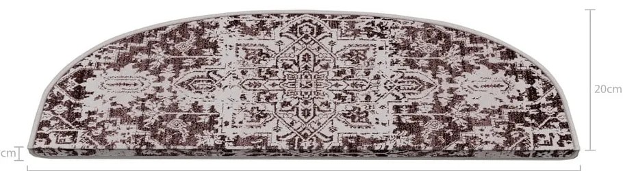 Lépcsőszőnyeg szett 16 db-os 20x65 cm Oriental Era – Vitaus