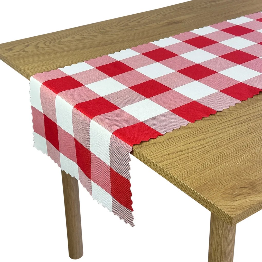 Foltálló Futópad Dekoratív Alice Rácsos Piros 50x120 cm