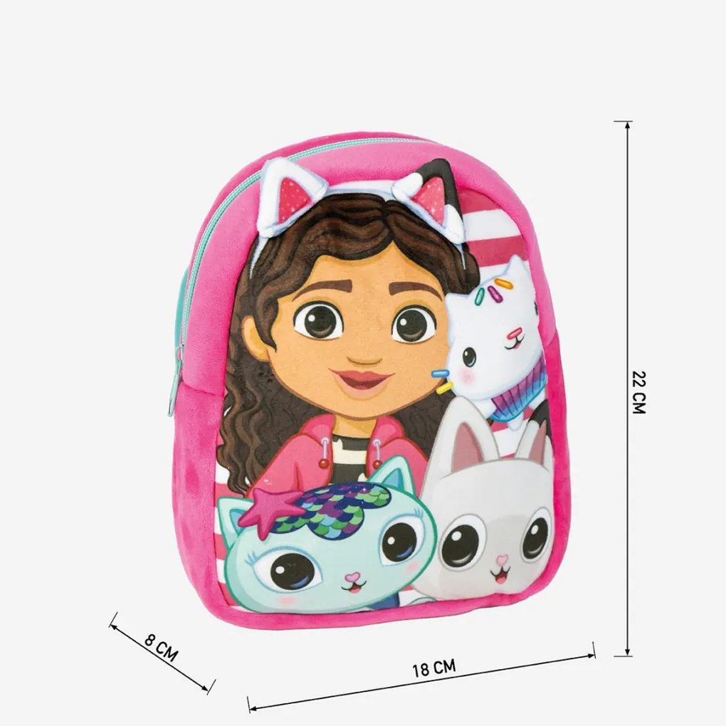 Gabi babaháza plüss hátizsák, táska 22 cm