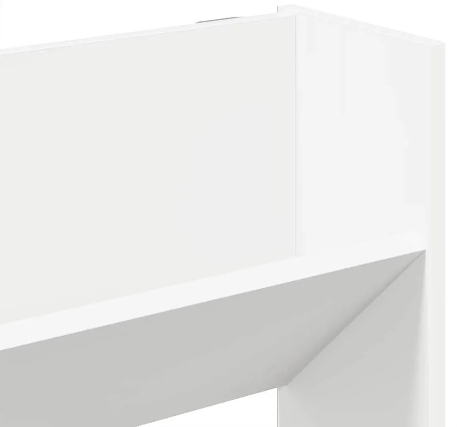 fehér szerelt fa fali cipősszekrény 80 x 18 x 90 cm