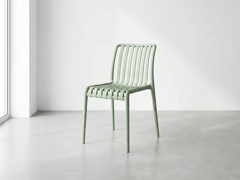 Műanyag szék TREGO, zöld