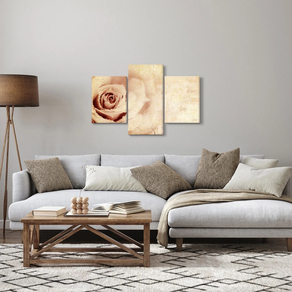 Kép - Rózsa virág szerelmeseknek (90x60 cm)