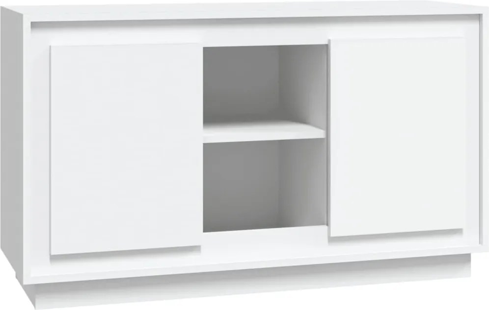 vidaXL fehér szerelt fa tálalószekrény 102x35x60 cm