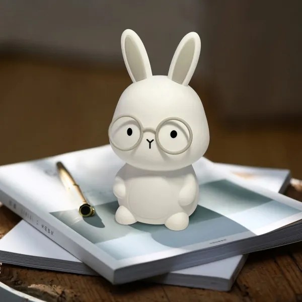 LED RGBW Dimmelhető gyermek érintős lámpa FLORKA LED/1W/5V USB 1200 mAh szürke