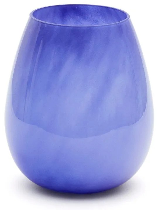 Kék üveg váza (magasság 26 cm) Kelse – Kave Home
