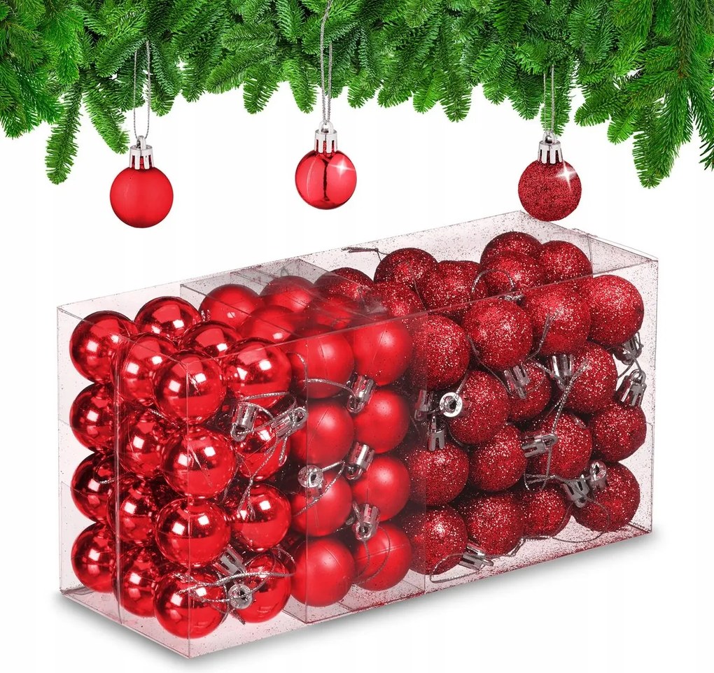 Karácsonyi Díszek 96 Db Karácsonyfa Dekoráció