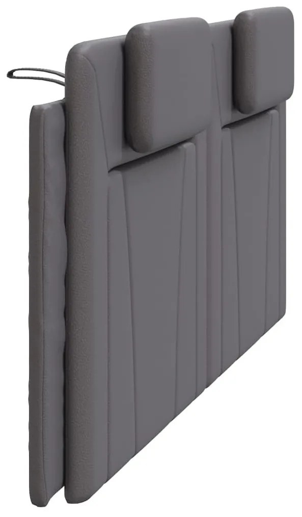 szürke műbőr fejtámla párna Viana 200 cm
