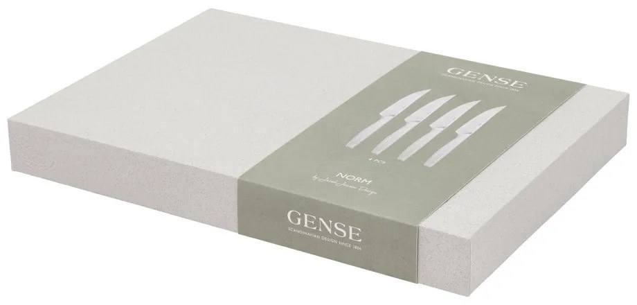 Ezüstszínű rozsdamentes acél evőeszköz készlet 4 db-os Norm – Gense