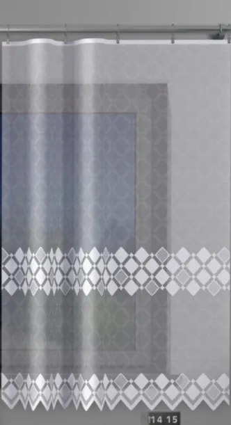Mg Függöny jacquard 629/66 Fehér 130x250cm Kész Szalaggal K
