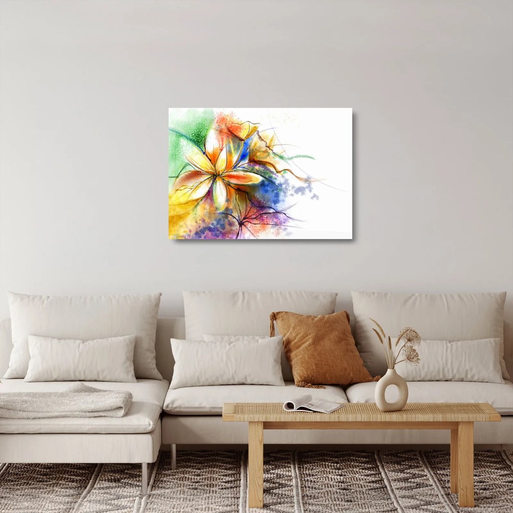 Kép - Virág (üvegen) (70x50 cm)