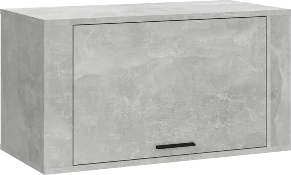 vidaXL betonszürke szerelt fa fali cipőszekrény 70 x 35 x 38 cm