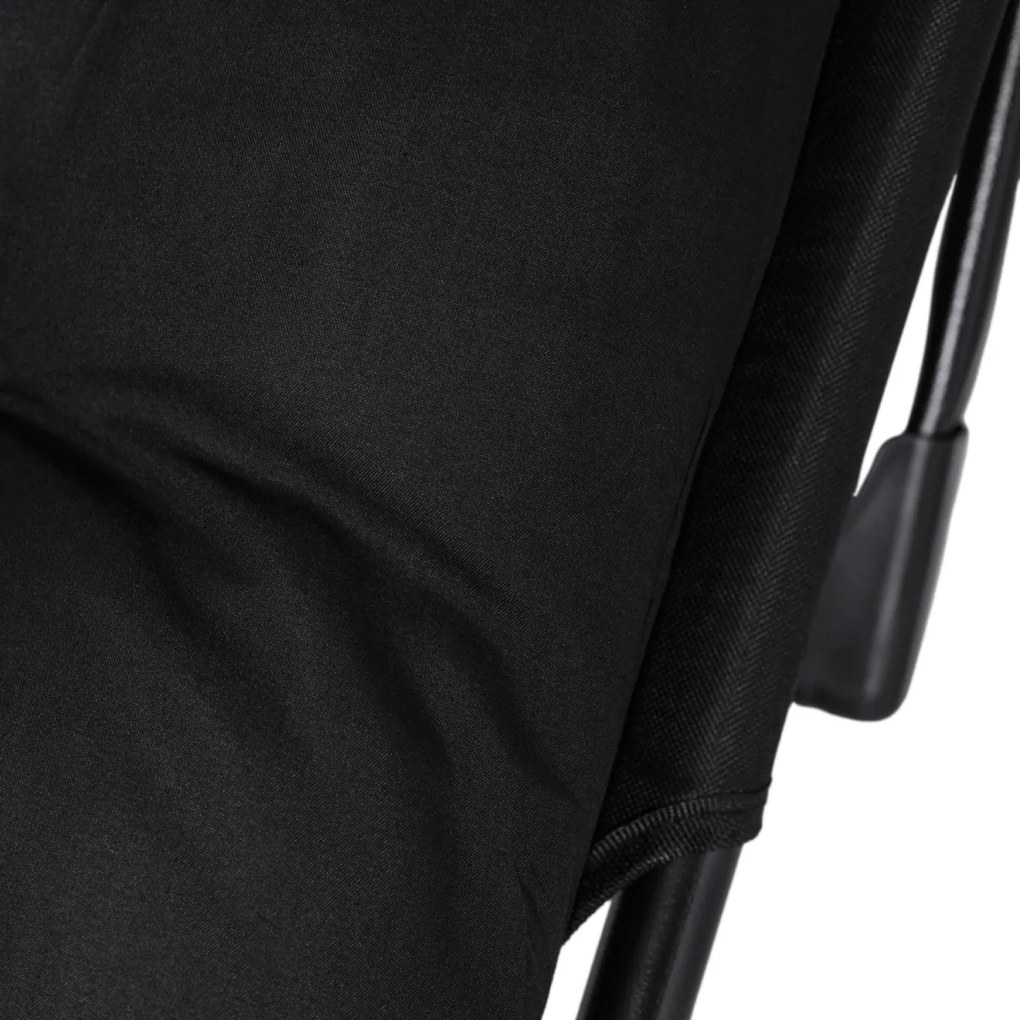 Napágy, kárpitozott kerti pihenőágy fekete színben. VENUS