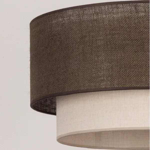 Brilagi - LED felületre szerelhető csillár BOHO ECO 1xE27/10W/230V Ø 40 cm barna/krémszínű