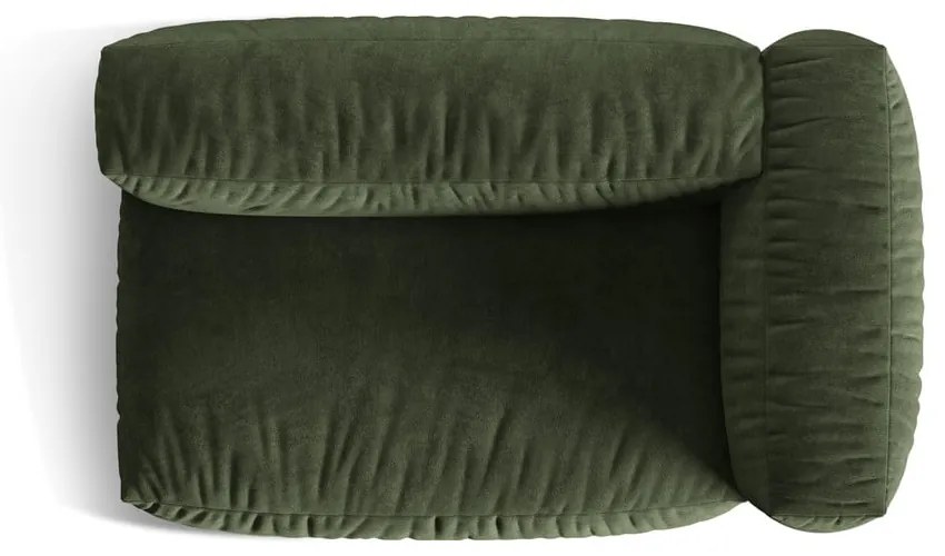 Zöld bársony kanapé modul (jobb oldali) Martina – Micadoni