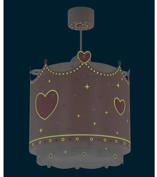 Dalber 61102 - Gyermekcsillár LITTLE QUEEN 1xE27/60W/230V