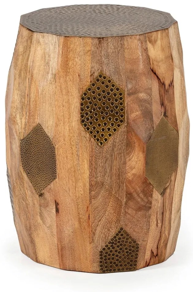 Mangófa kerek tárolóasztal ø 29 cm Fabia – MOME