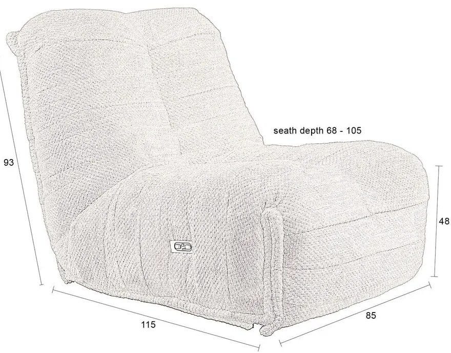 Barna állítható relaxációs fotel Hamilton – Dutchbone