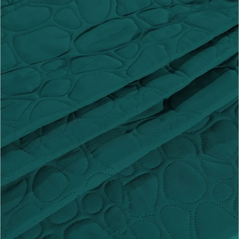 Türkiz ágytakaró STONE Méret: 200 x 220 cm