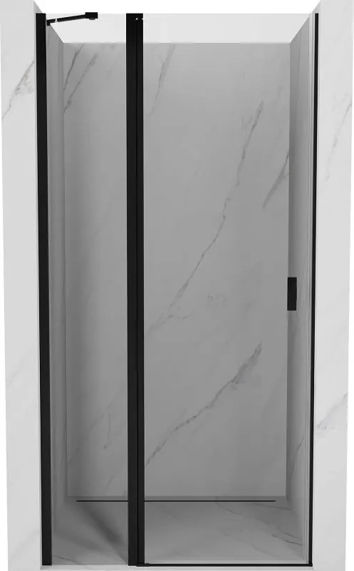Mexen Mist nyíló zuhanyajtó 120 cm, átlátszó, fekete - 8A4-120-000-70-00