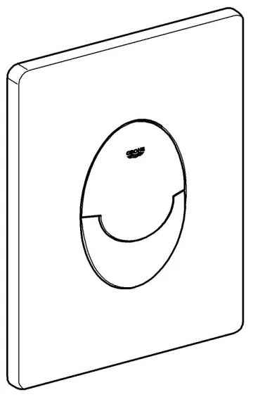 GROHE 38964KF0 - START öblítőnyomógomb 156 × 197 mm phantom fekete