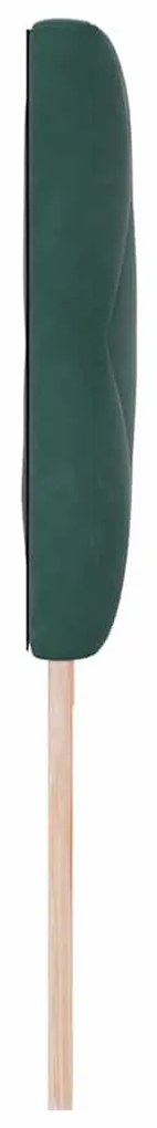 LED Fejtámla LED -es lámpákkal Sötétzöld 200 cm Bársony