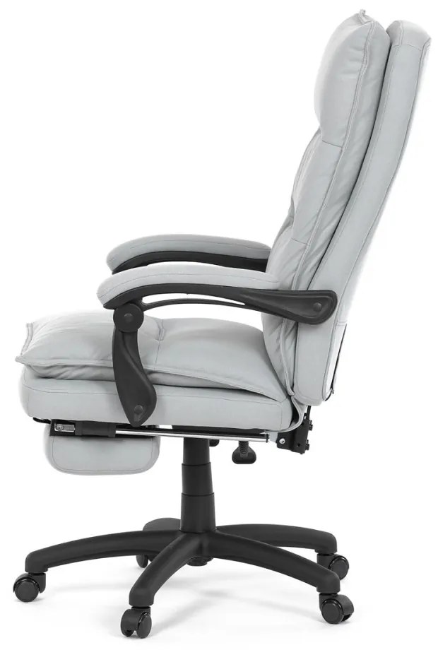 Scaun pivotant de birou cu suport pentru picioare Silver Grey KA-Y350