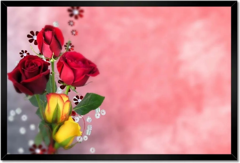 Poszterek keretben 60x40 Nőnap Ajándék Love