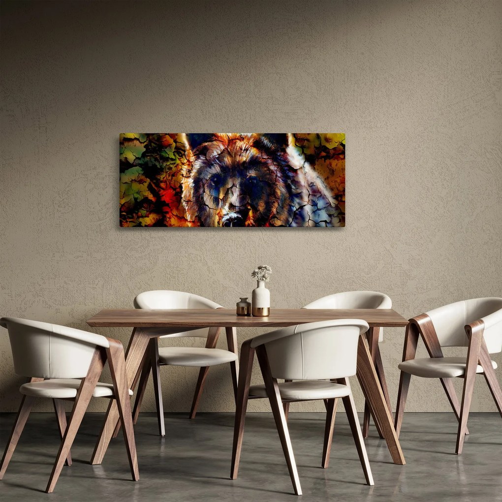 Kép - Medve, festmény (120x50 cm)