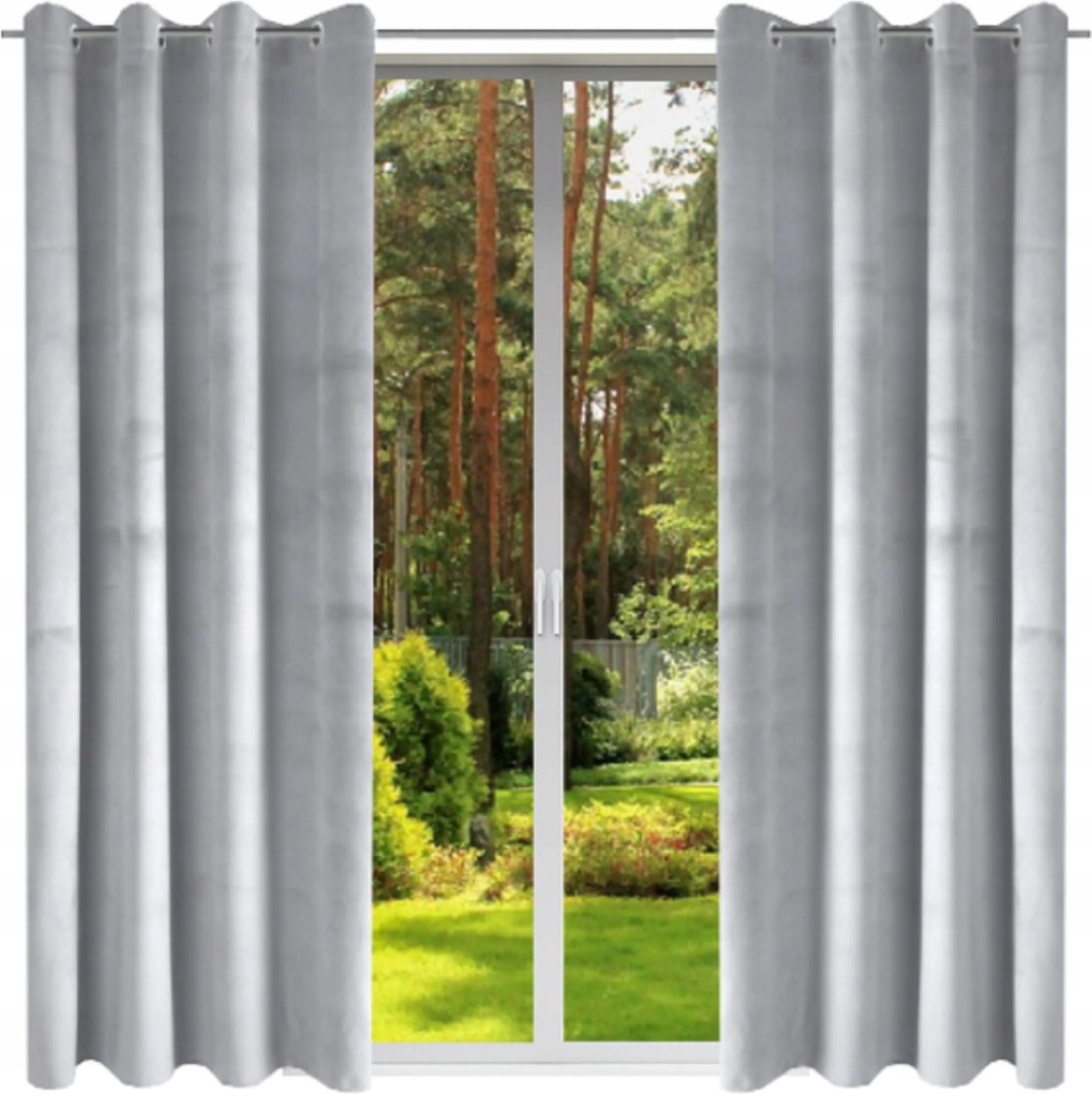 Velúr készfüggöny 140x230 Velúr függöny átvezetőkkel hosszú