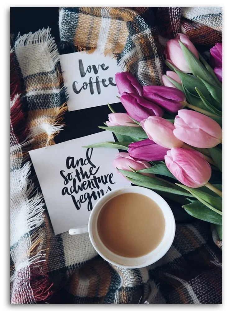 Gario Vászonkép Reggeli kávé Méret: 60 x 90 cm