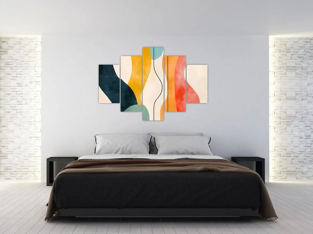 Kép - Minimalista színes illusztráció II. (150x105 cm)