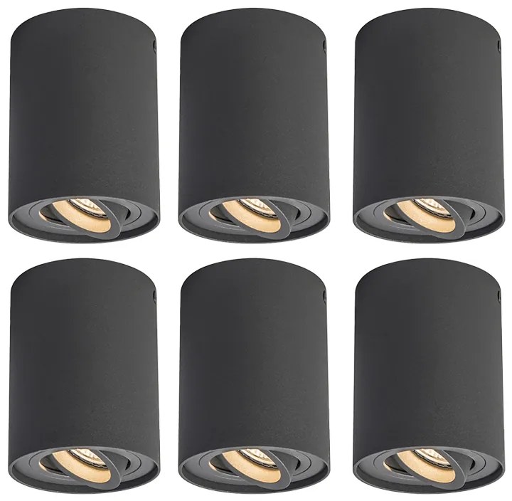 6 db-os szett okos sötétszürke spotlámpával, beleértve a Wi-Fi GU10-et - Rondoo up