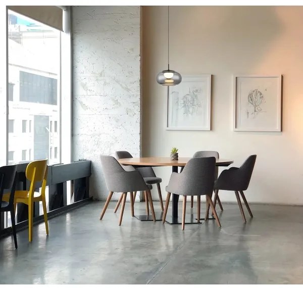 Globo 15744H - LED Csillár zsinóron QUINTARA LED/6W/230V fekete