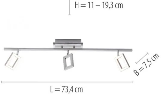 Paul Neuhaus 6959-55 - LED Spotlámpa INIGO 3xLED/4,2W/230V