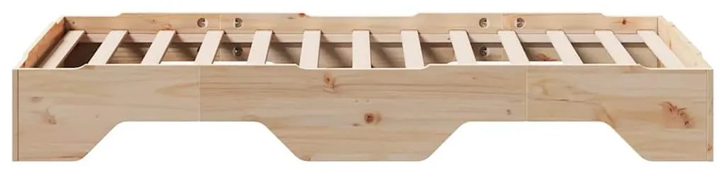 ágy matrac nélkül rakásolható 100 x 200 cm tömör fenyőfa