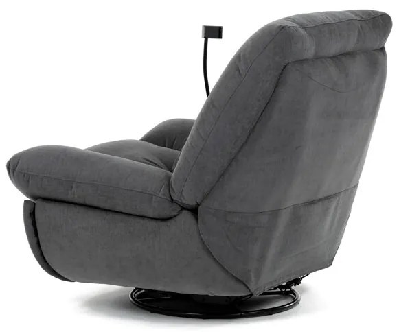 Elektromos vezérlésű szürke szövet dönthető fotel. TV-7089 GREY2