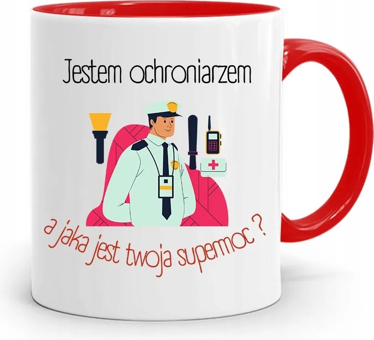 Őrző-védő Piros Ajándék Bögre fényképes nyomattal