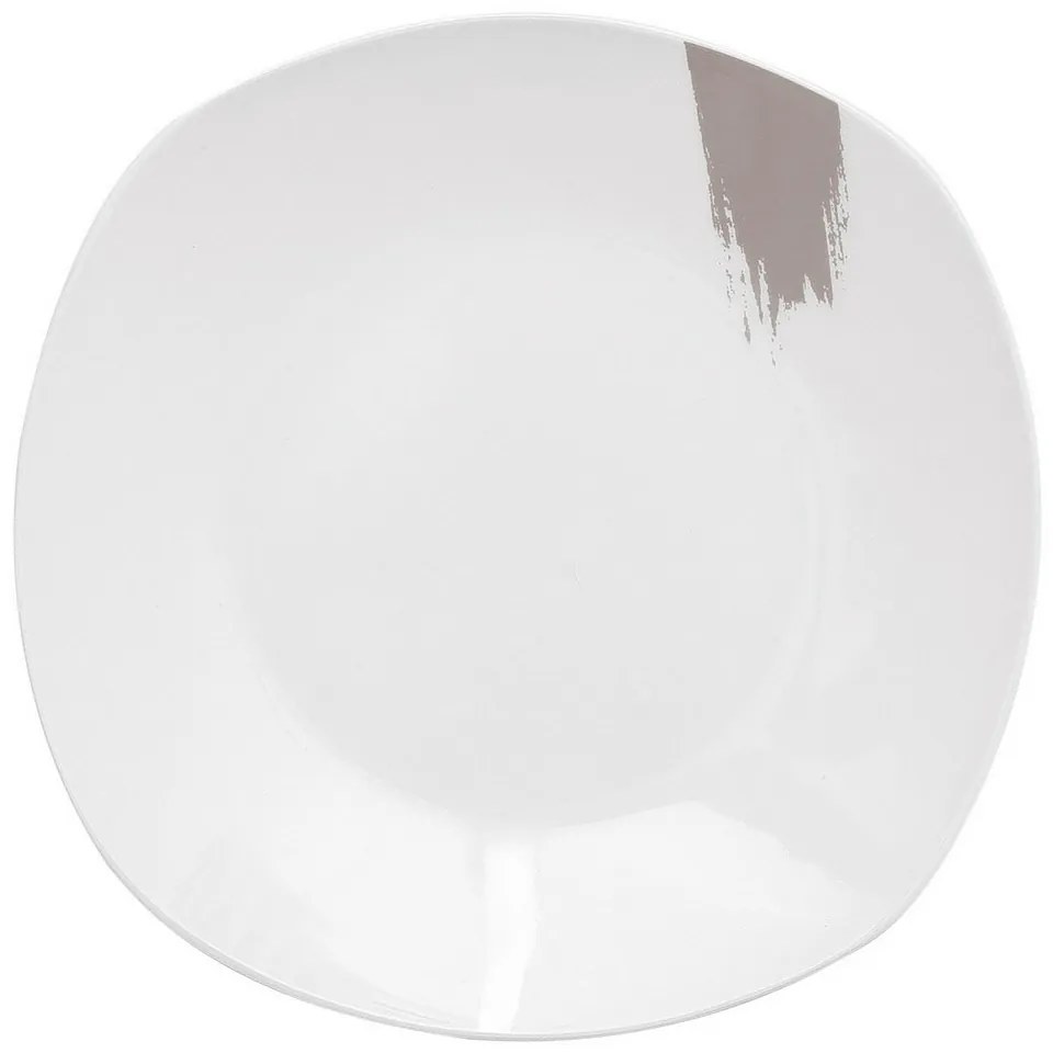 BerlingerHaus 18 darabos tányérkészlet Taupe,fehér-szürke