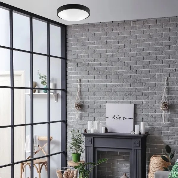 Mennyezeti lámpa JONAS 2xE27/60W/230V á. 36 cm fekete